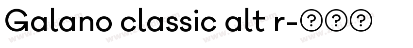 Galano classic alt r字体转换